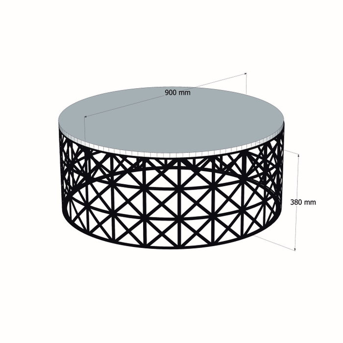 Hanah Home Selin - Black Marble